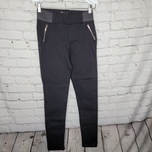 NWT Chocolate USA Black Zipper Legging